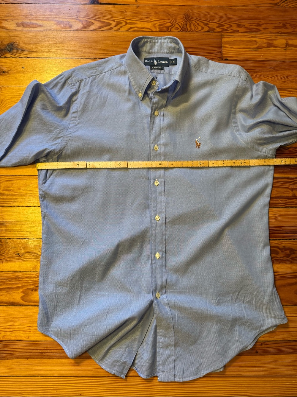 Polo by Ralph Lauren Men's Light Blue Button-Down Oxford Shirt - Picture 7 of 9
